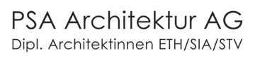 PSA Architektur AG, dipl. Architektinnen ETH/SIA/STV Logo