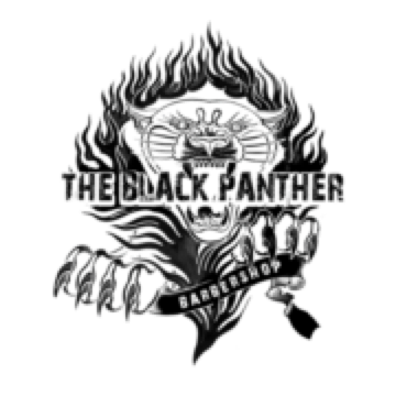 The Black Panther Barbershop Logo